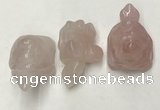 CDN431 28*45*22mm turtle rose quartz decorations wholesale