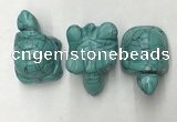 CDN435 28*45*22mm turtle imitation turquoise decorations wholesale