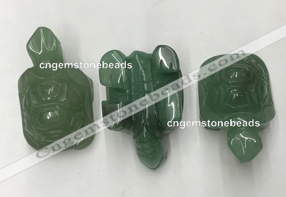 CDN437 28*45*22mm turtle green aventurine decorations wholesale