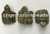 CDN442 28*45*22mm turtle unakite decorations wholesale