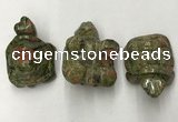 CDN442 28*45*22mm turtle unakite decorations wholesale