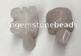 CDN451 38*55*28mm turtle rose quartz decorations wholesale