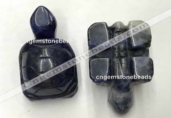 CDN457 38*55*28mm turtle sodalite decorations wholesale