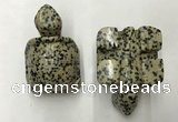 CDN461 38*55*28mm turtle dalmatian jasper decorations wholesale