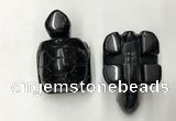 CDN465 38*55*28mm turtle black agate decorations wholesale