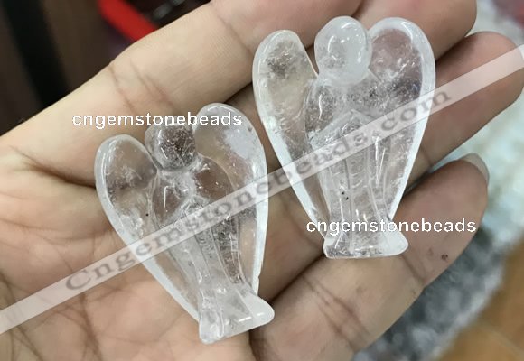 CDN470 30*40mm angel white crystal decorations wholesale