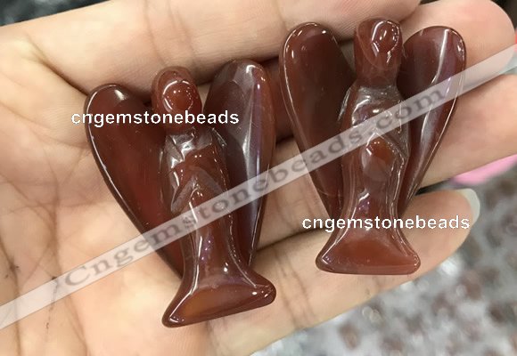 CDN477 30*40mm angel red agate decorations wholesale