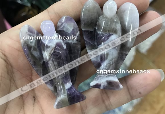 CDN491 35*50mm angel dogtooth amethyst decorations wholesale