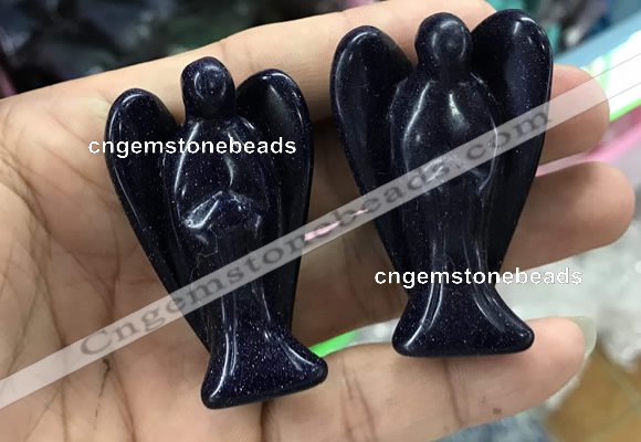 CDN496 35*50mm angel blue goldstone decorations wholesale