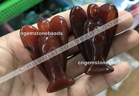 CDN499 35*50mm angel red agate decorations wholesale