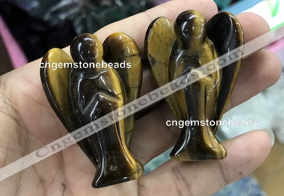 CDN504 35*50mm angel yellow tiger eye decorations wholesale