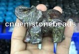 CDN517 33*65*45mm elephant dragon blood jasper decorations wholesale