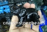 CDN519 33*65*45mm elephant black agate decorations wholesale