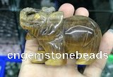 CDN535 35*80*55mm elephant yellow tiger eye decorations wholesale