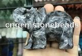 CDN536 35*80*55mm elephant black labradorite decorations wholesale