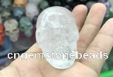 CDN550 35*50*40mm skull white crystal decorations wholesale