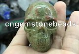 CDN561 35*50*40mm skull unakite decorations wholesale