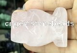 CDN571 35*50mm owl rose quartz decorations wholesale