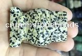 CDN575 35*50mm owl dalmatian jasper decorations wholesale