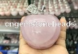 CDN598 55*65mm apple rose quartz decorations wholesale