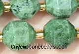 CDP80 15 inches 9*10mm faceted diopside beads