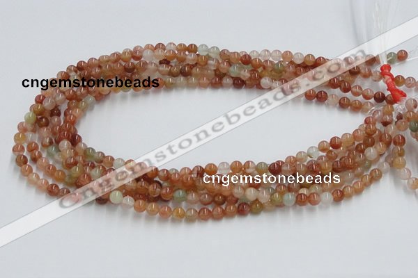 CDQ01 15.5 inches 6mm round natural red quartz beads wholesale