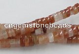 CDQ03 15.5 inches 3*6mm rondelle natural red quartz beads wholesale