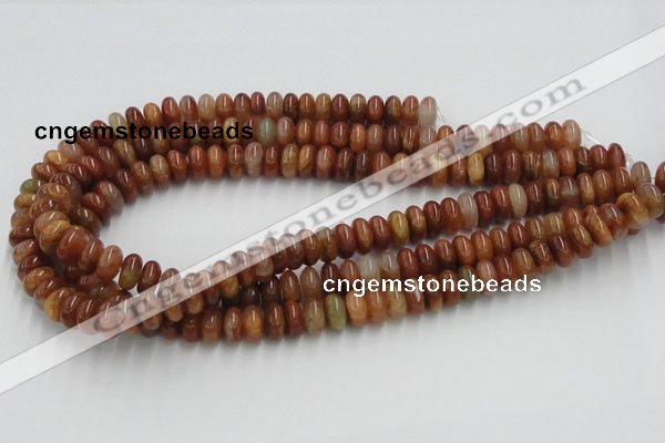 CDQ04 15.5 inches 6*12mm rondelle natural red quartz beads wholesale