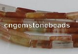 CDQ08 15.5 inches 4*13mm rectangle natural red quartz beads wholesale