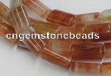 CDQ09 15.5 inches 8*12mm rectangle natural red quartz beads wholesale