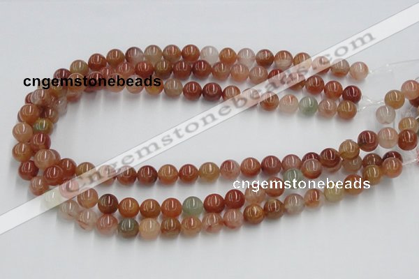 CDQ12 15.5 inches 8mm round natural red quartz beads wholesale