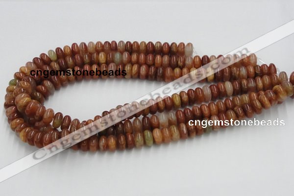 CDQ17 15.5 inches 3*6mm rondelle natural red quartz beads wholesale