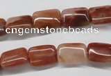 CDQ19 15.5 inches 8*10mm rectangle natural red quartz beads wholesale