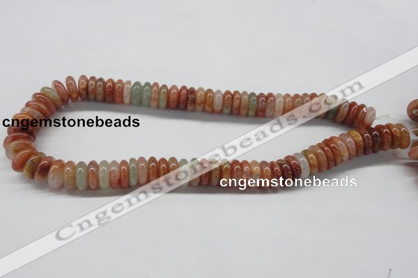 CDQ31 15.5 inches 4*14mm rondelle natural red quartz beads wholesale