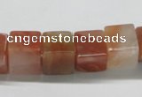 CDQ37 15.5 inches 12*12mm cube natural red quartz beads wholesale