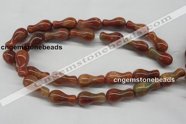 CDQ41 15.5 inches 15*30mm vase-shaped natural red quartz beads