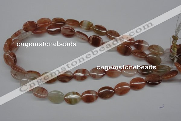 CDQ53 15.5 inches 13*18mm oval natural red quartz beads wholesale