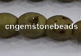 CDQ621 8 inches 10*12mm rice druzy quartz beads wholesale
