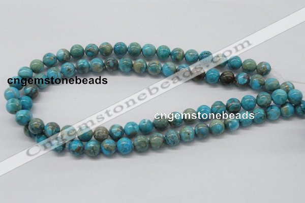 CDS03 16 inches 10mm round dyed serpentine jasper beads wholesale