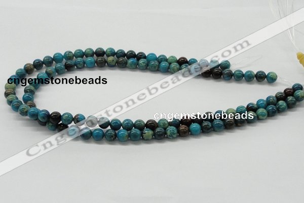 CDS06 16 inches 8mm round dyed serpentine jasper beads wholesale