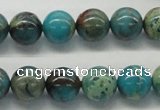 CDS08 16 inches 12mm round dyed serpentine jasper beads wholesale