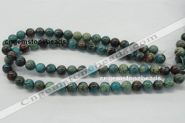 CDS08 16 inches 12mm round dyed serpentine jasper beads wholesale