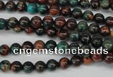 CDS185 15.5 inches 6mm round dyed serpentine jasper beads