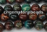 CDS187 15.5 inches 10mm round dyed serpentine jasper beads