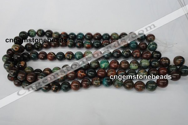 CDS187 15.5 inches 10mm round dyed serpentine jasper beads