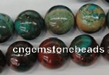 CDS191 15.5 inches 18mm round dyed serpentine jasper beads