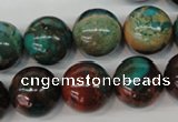 CDS191 15.5 inches 18mm round dyed serpentine jasper beads