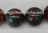 CDS193 15.5 inches 22mm round dyed serpentine jasper beads