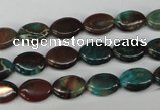 CDS205 15.5 inches 8*10mm oval dyed serpentine jasper beads