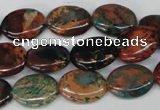 CDS207 15.5 inches 12*16mm oval dyed serpentine jasper beads